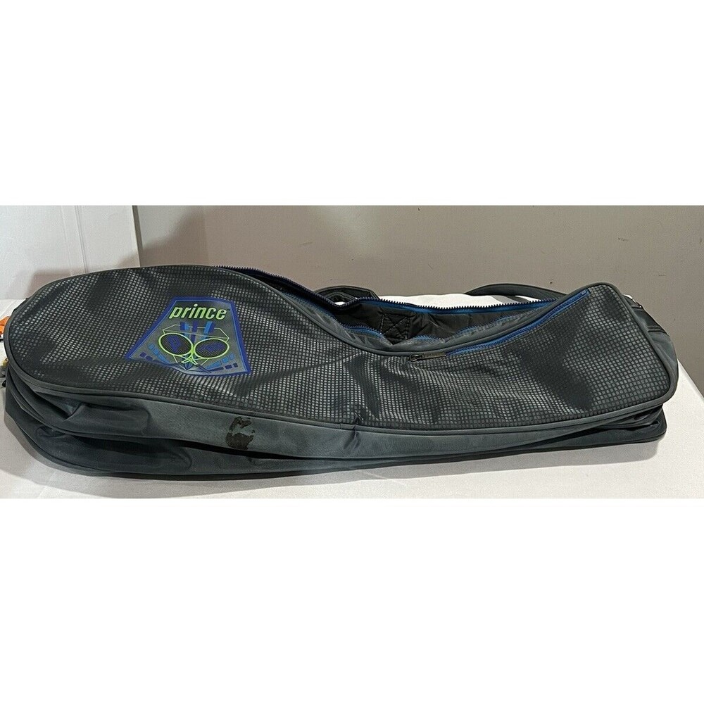 Prince Double Sided Holds 2 W/ Strap Racquet Bag Vintage Zippered